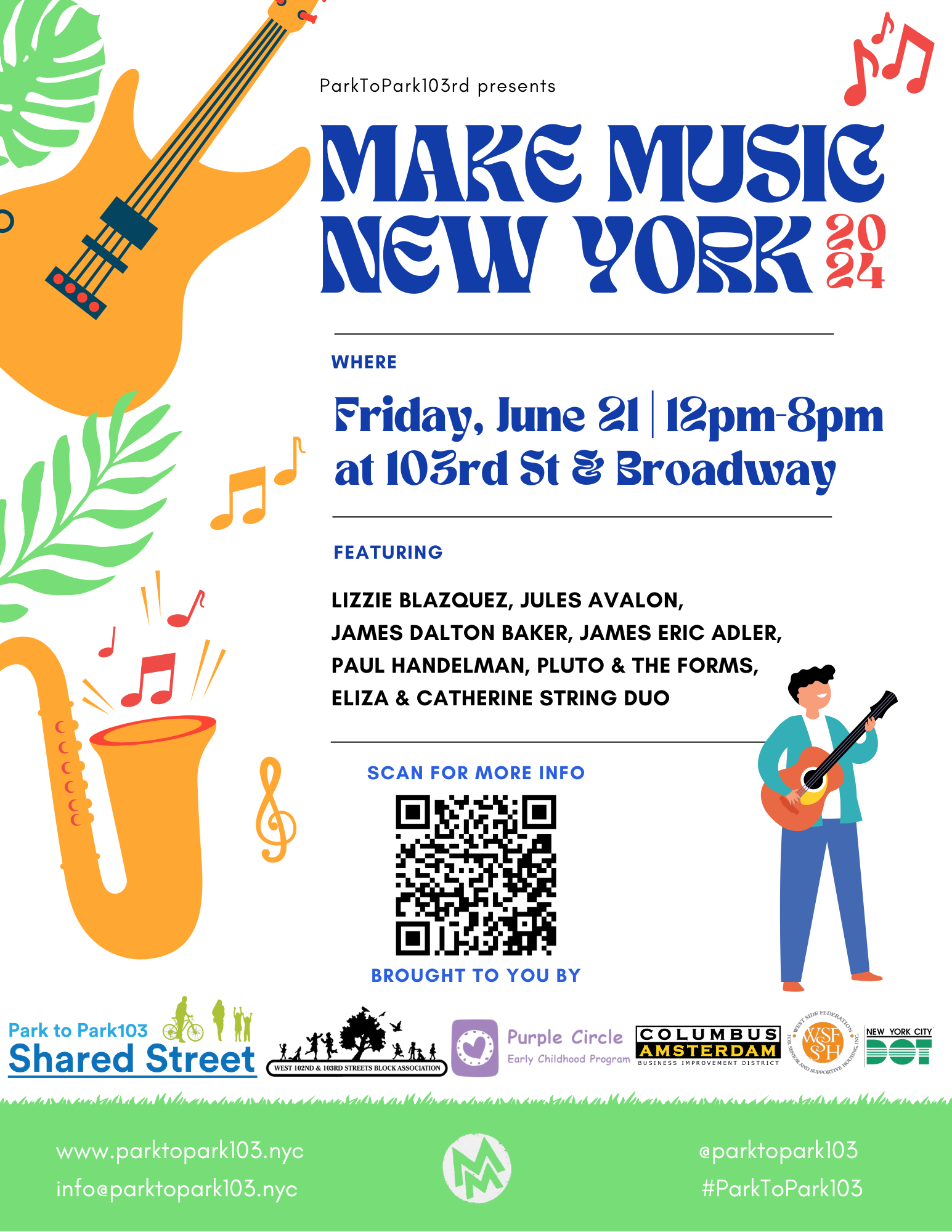 Park to Park 103 - Make Music New York 2024